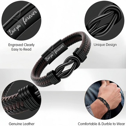 Valentine's & Birthday Gift Leather Bracelets for Men – Stylish & Classic