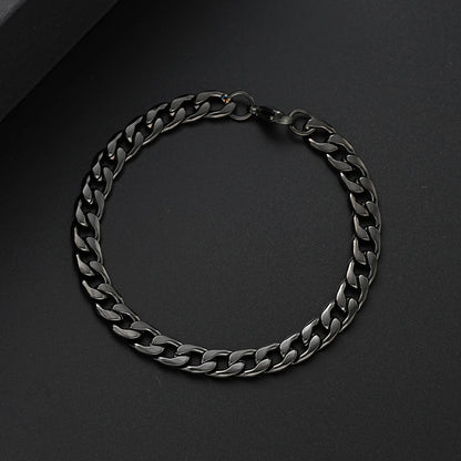 Retro Style Stainless Steel Eternity Bracelet