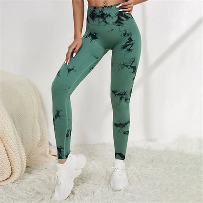 Seamless High Waist Anti Cellulite Workout Leggings for Women