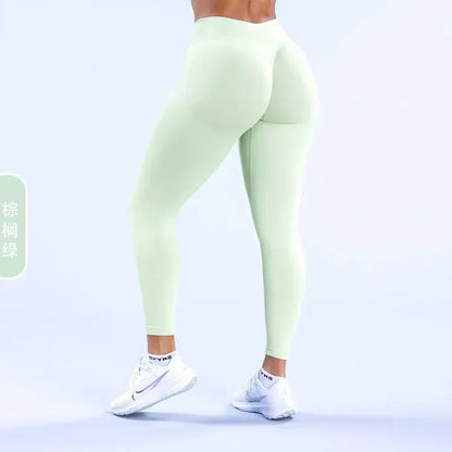Women’s High-Waisted Seamless Scrunch Butt Leggings for Gym & Yoga