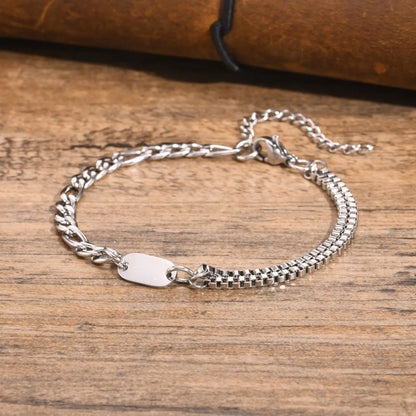 Double Layered Name Eternity Bracelet for Men