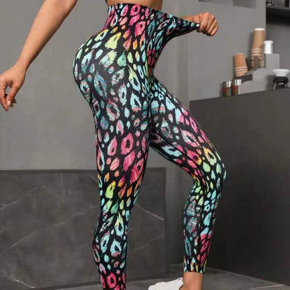 3D Print Tie Dye High Waist Seamless Anti Cellulite Leggings