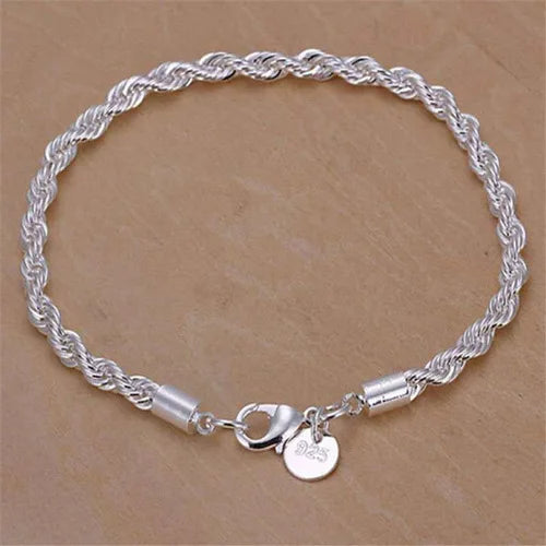 925 Sterling Silver Hollow Heart Zircon Eternity Bracelet For Women