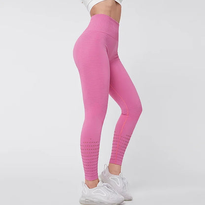 Seamless High Waist Anti Cellulite Gym Leggings for Women