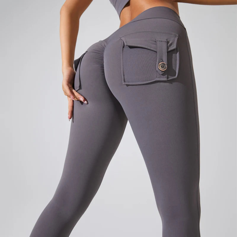Butt Lifting Leggings with Pockets – High Waist, Tummy Control, Scrunch Fit for Women’s Gym, Yoga, and Fitness