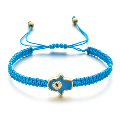 Handmade and Adjustable Lucky Evil Eye Knot Bracelet