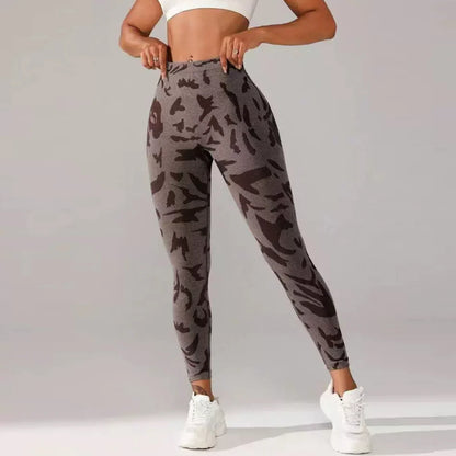 Women’s Butt Lifting Gym Leggings – Scrunch V-Back Workout Pants with Tummy Control