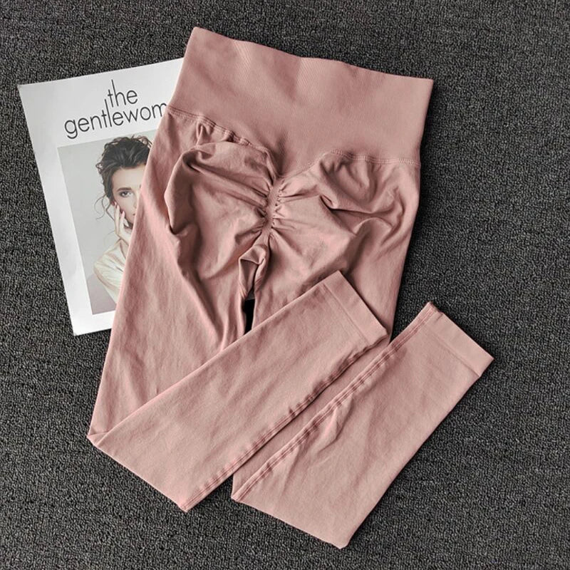 High Waist Scrunch Butt Leggings for Women – Seamless Yoga & Workout Pants