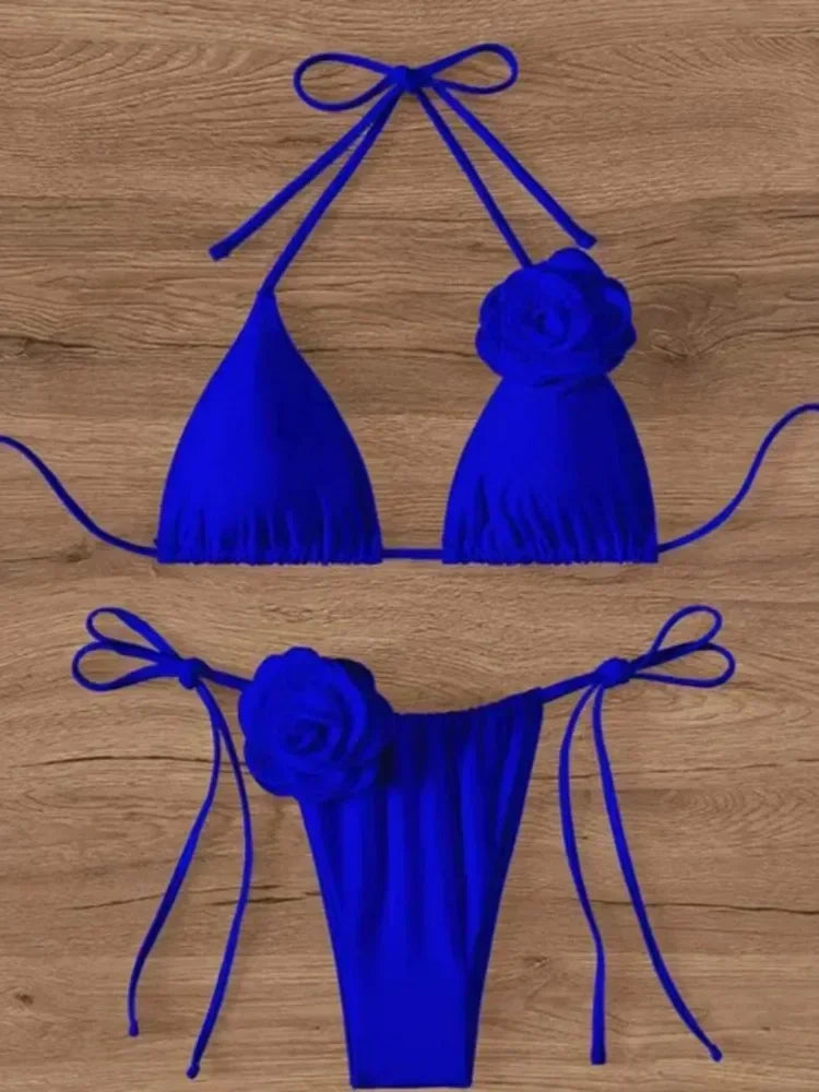 Blue bikini set