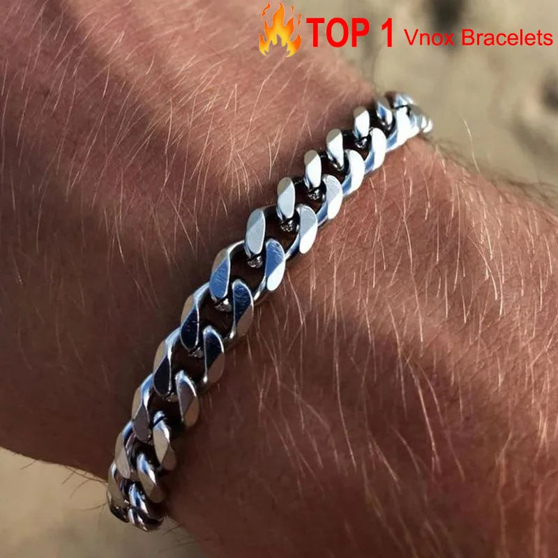 Unisex Stainless Steel Punk Eternity Bracelet