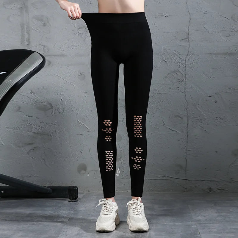 Cotton Yoga Pants High Waist Gym Leggings for Women