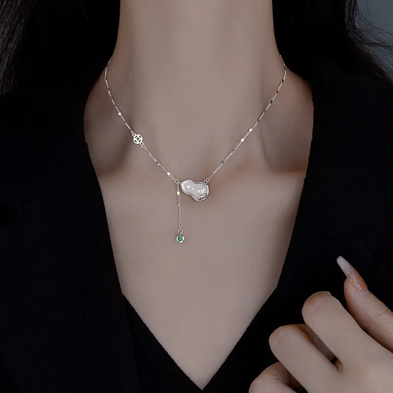 925 Silver Pearl Pendant Necklace for Women