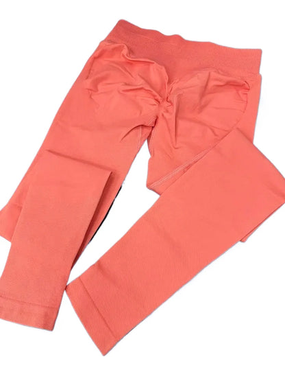 High Waist Seamless Scrunch Butt Leggings for Women – Tummy Control Workout Pants