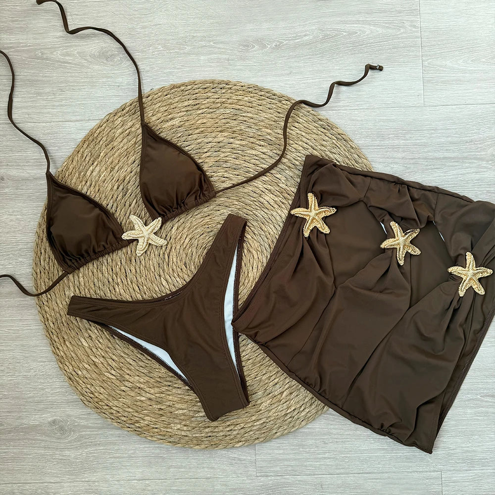 Starfish 3-Piece Push-Up Bikini Set