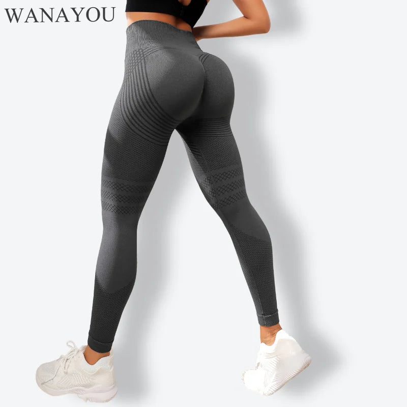 High Waist Seamless Push Up Anti Cellulite Leggings for Women