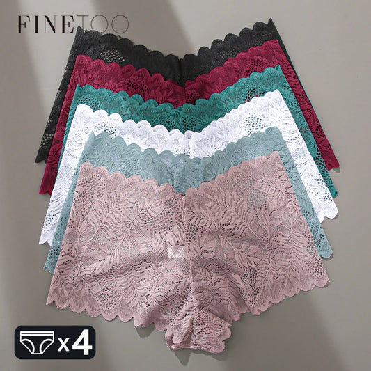 Sexy Lace Floral Boyshorts for Women - Comfortable & Breathable
