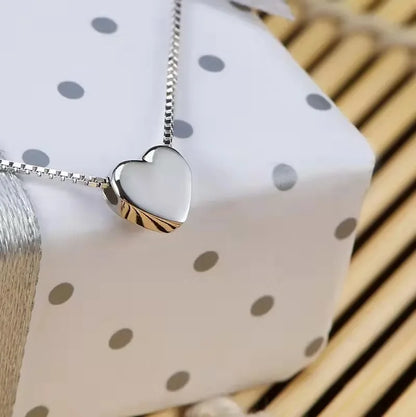 REETI Sterling Silver Heart Necklace - Fine Jewelry for Women, Wedding, Party, & Birthday Gift