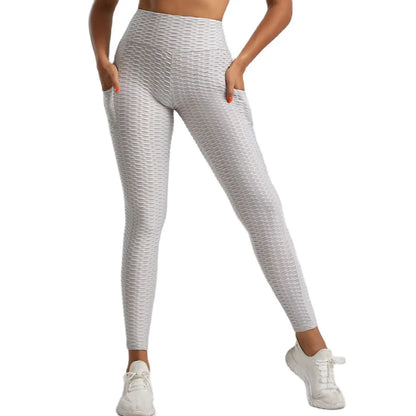 Women's High Waist Scrunch Butt Anti Cellulite Leggings with Pockets