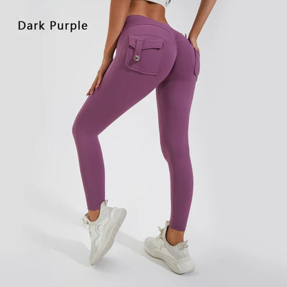 Butt Lifting Leggings with Pockets – High Waist, Tummy Control, Scrunch Fit for Women’s Gym, Yoga, and Fitness