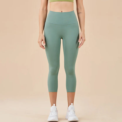 Women's High Waist Yoga Capri Pants