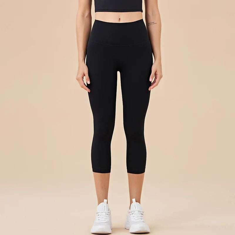 Women's High Waist Yoga Capri Pants