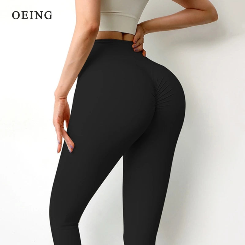 Scrunch Butt Leggings for Women – Seamless High Waist Booty-Lifting Gym Pants