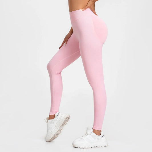 Scrunch Butt Leggings Women – Low Ribbed Waist Seamless Workout & Yoga Pants