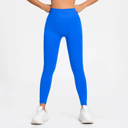 Women’s Seamless Waistband Leggings with Low Ribbed Band & Scrunch Bum Design