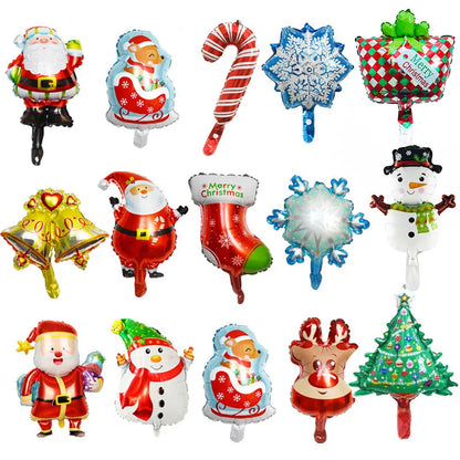 Merry Christmas Decoration Foil Balloon Santa Claus Snowman Tree New Year Christmas Party Balloons Home Xmas Party Decor Globos