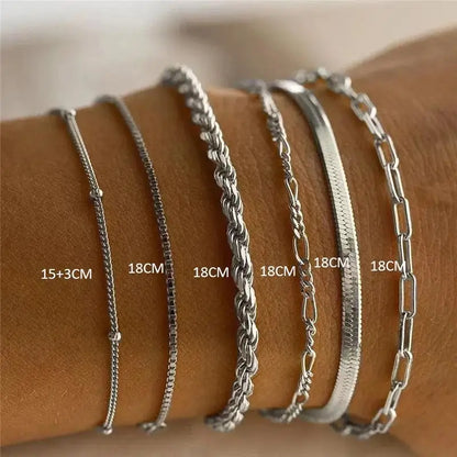 Stainless Steel Classic Eternity Bracelet for Women