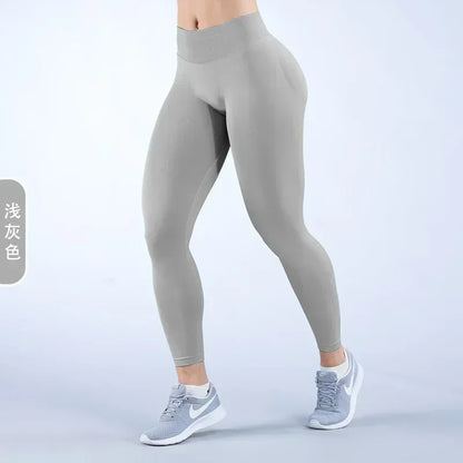 Women’s High-Waisted Seamless Scrunch Butt Leggings for Gym & Yoga