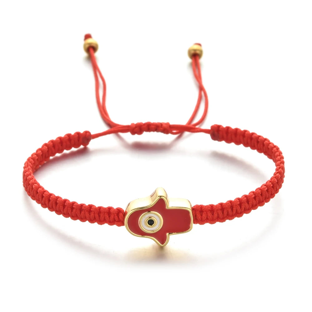 Handmade and Adjustable Lucky Evil Eye Knot Bracelet