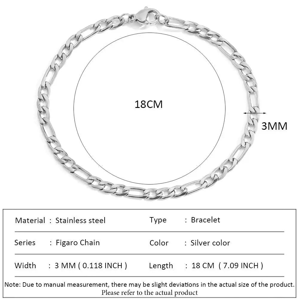 Stainless Steel Classic Eternity Bracelet for Women