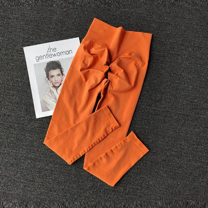 High Waist Scrunch Butt Leggings for Women – Seamless Yoga & Workout Pants