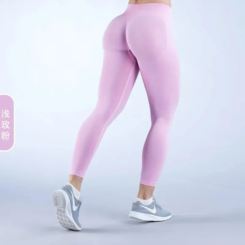 Women’s High-Waisted Seamless Scrunch Butt Leggings for Gym & Yoga