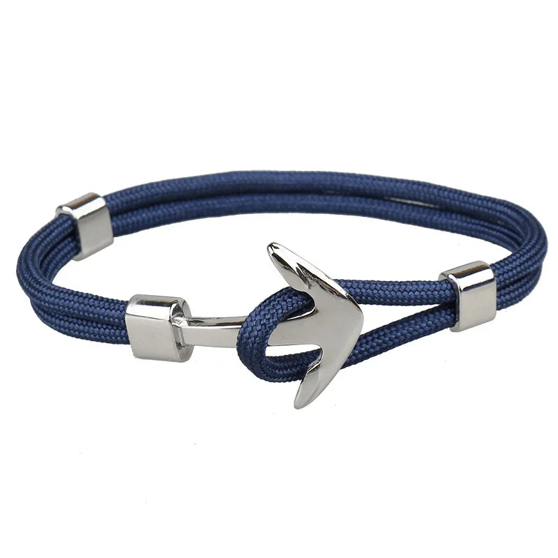 Men Rope Chain Anchor Bracelet Stylish with Durable