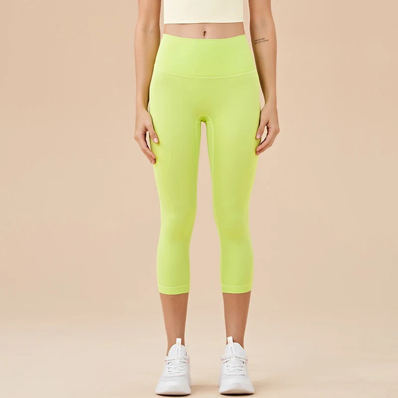 Women's High Waist Yoga Capri Pants