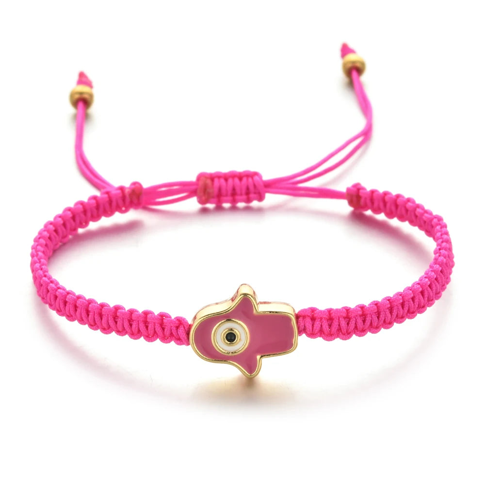 Handmade and Adjustable Lucky Evil Eye Knot Bracelet