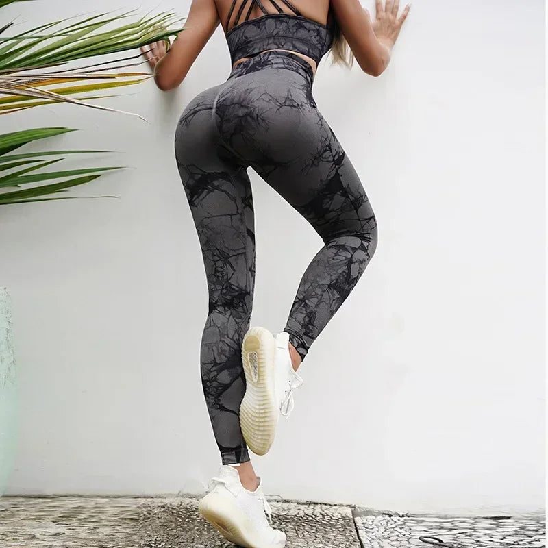 Women’s Anti Cellulite Workout Leggings with Bra Vest