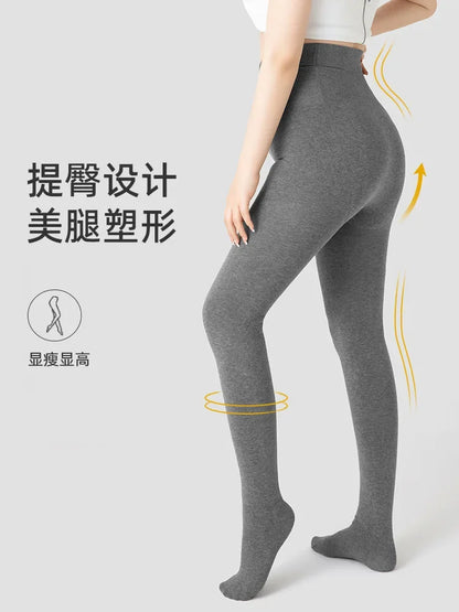 Large Size Cotton Leggings for Women with Winter Thermal Tights