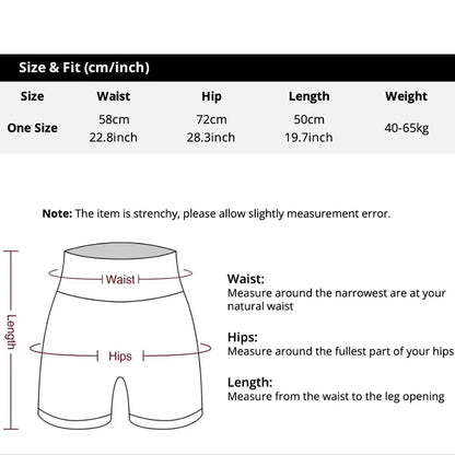 Women’s High Waisted Biker Shorts – Tummy Control, Seamless & Naked Feeling