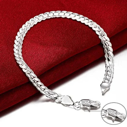 925 Sterling Silver 4MM Twisted Rope Bracelet