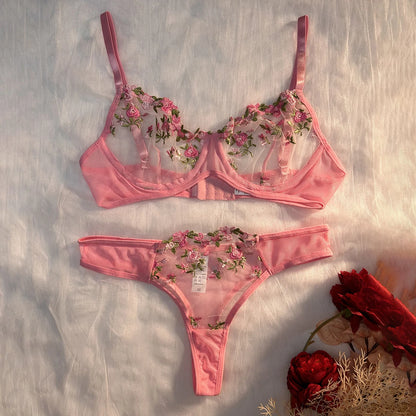 Purple Lace Lingerie Set - Sexy & Comfortable Women's Intimates