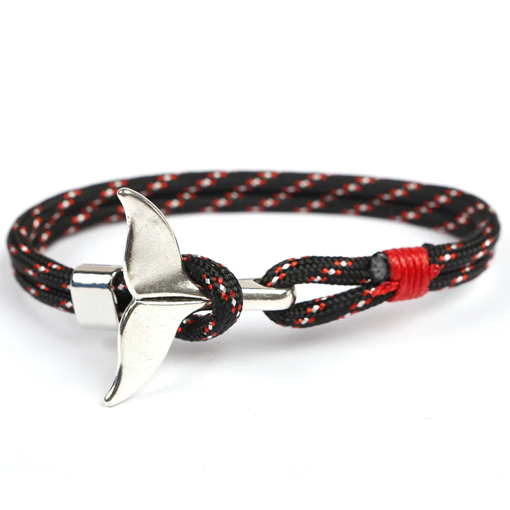 Handwoven Rope Classic Men's Anchor Bracelet with 11 Color Options