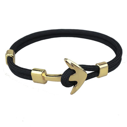 Men Rope Chain Anchor Bracelet Stylish with Durable