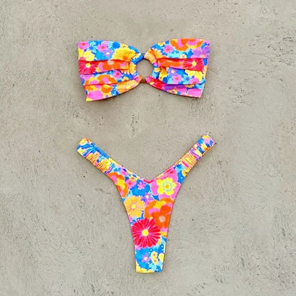 Micro Bikini Push Up Women Swimsuits – Brazilian Thong Bikini Set for Beachwear