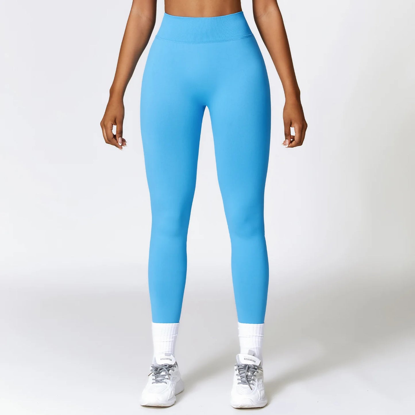 High Waisted Seamless Scrunch Butt Leggings for Women – Tummy Control & Gym Fit