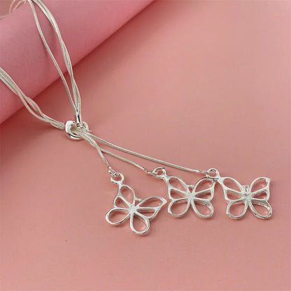 925 Sterling Silver Starfish Heart Pendant Necklace