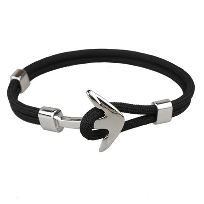 Men Rope Chain Anchor Bracelet Stylish with Durable