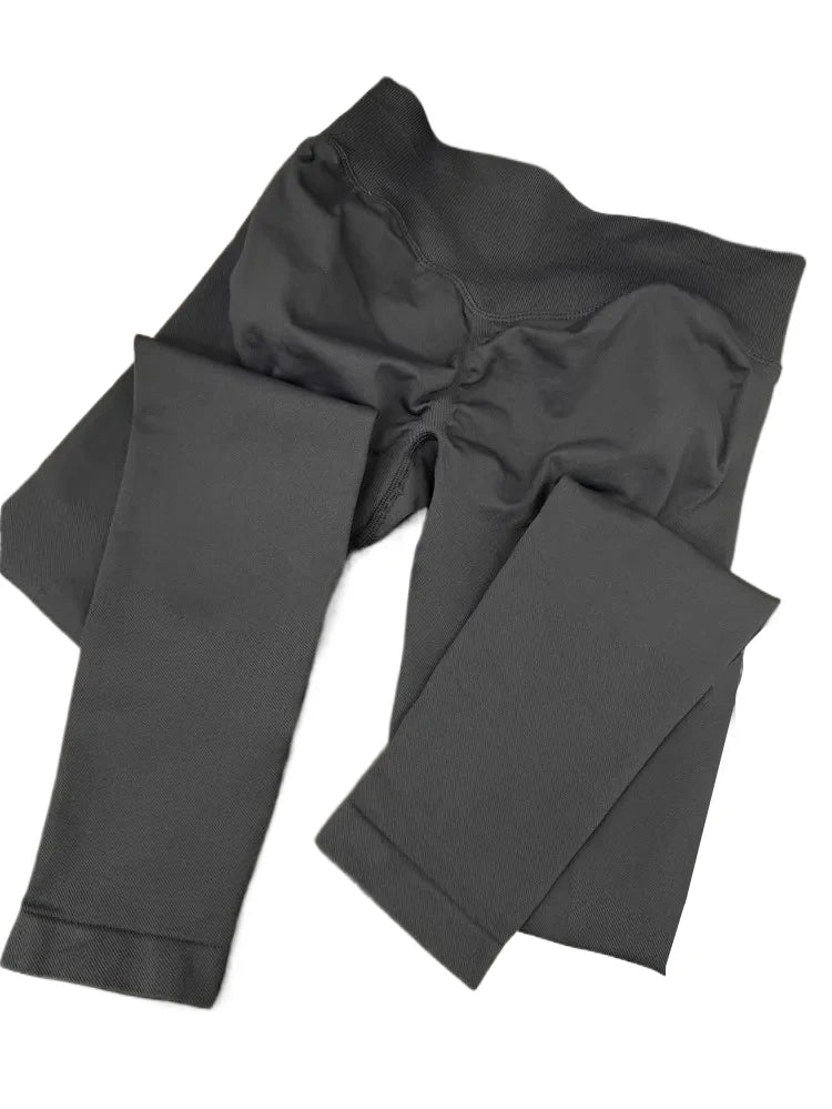 High Waist Seamless Scrunch Butt Leggings for Women – Tummy Control Workout Pants